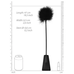 Ouch! Cravache et Plumeau Ouch 43cm Noir